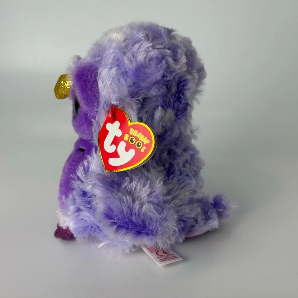 Ty Beanie Boos Owlivia the Purple Owl 5”
